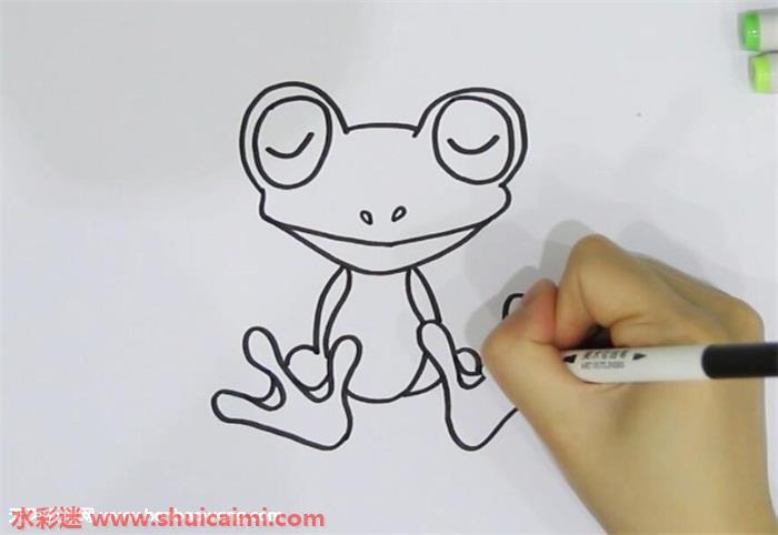 睡觉的青蛙怎么画 睡觉的青蛙简笔画彩色