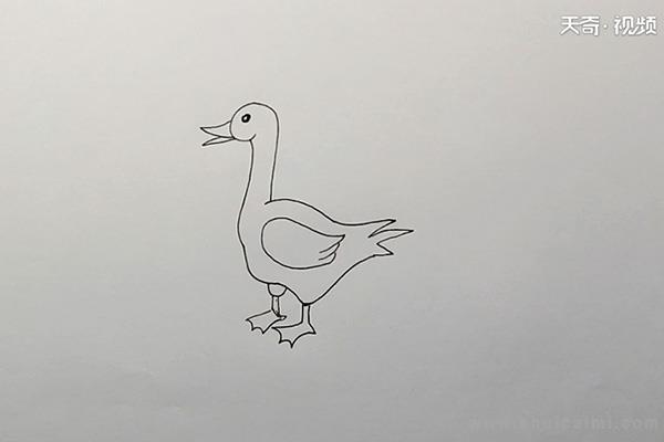 鸭简笔画怎么画 鸭简笔画图片大全