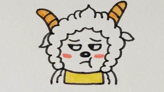 懒羊羊简笔画 懒羊羊简笔画可爱
