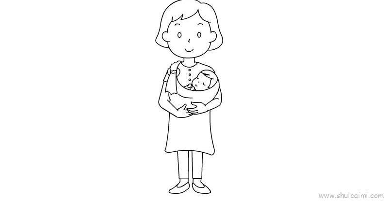 母亲儿童画怎么画 母亲简笔画画法