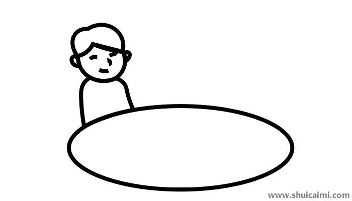 全家一起吃团圆饭儿童简笔画怎么画