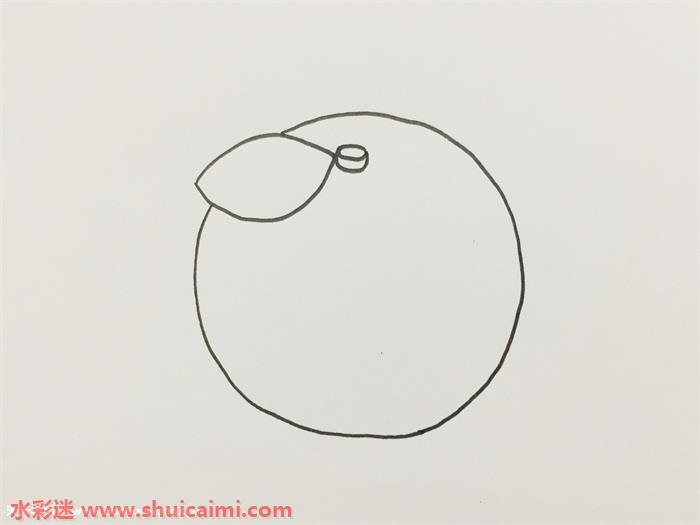 橘子怎么画 橘子简笔画简单彩色