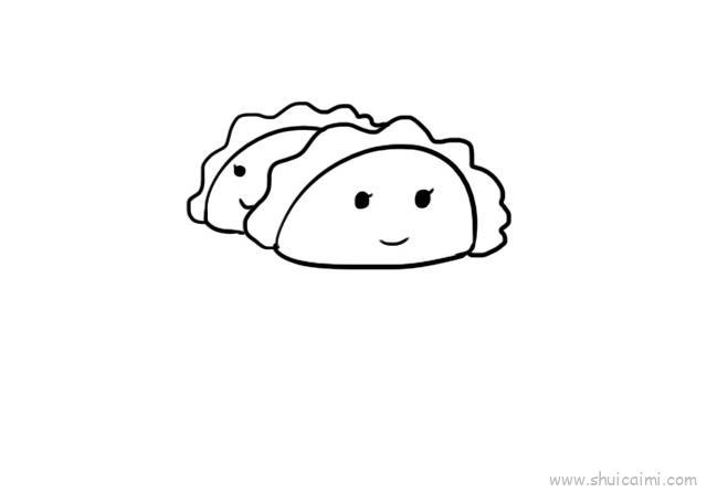一盘饺子儿童画怎么画 一盘饺子简笔画图片大全