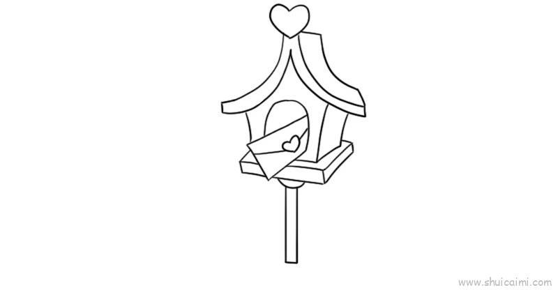 情人节爱情邮箱儿童画怎么画 情人节爱情邮箱简笔画图片大全
