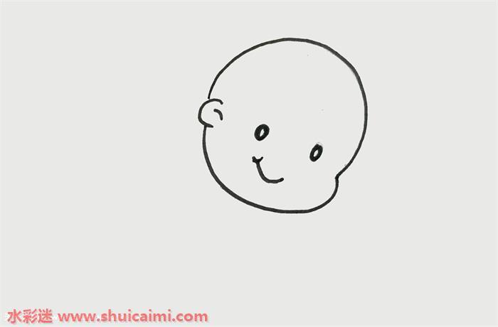婴儿怎么画 婴儿简笔画彩色