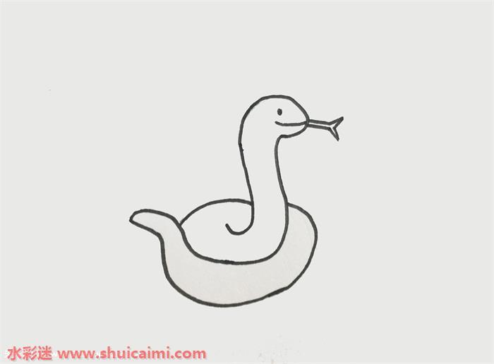 毒蛇怎么画 毒蛇简笔画简单易画彩色