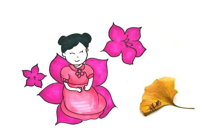 花仙子怎么画简单又漂亮 画一个少女公主