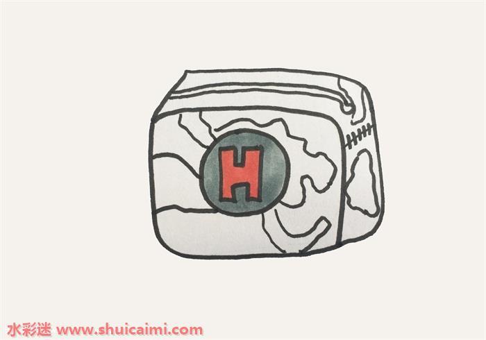 吃鸡急救包怎么画 吃鸡急救包简笔画图片大全带颜色