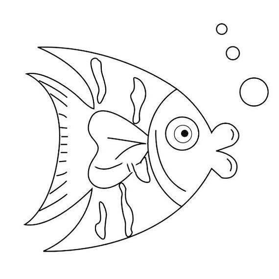 鱼简笔画 鱼简笔画简单又漂亮