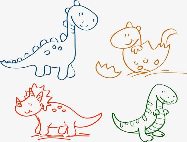 恐龙简笔画 恐龙简笔画幼儿园