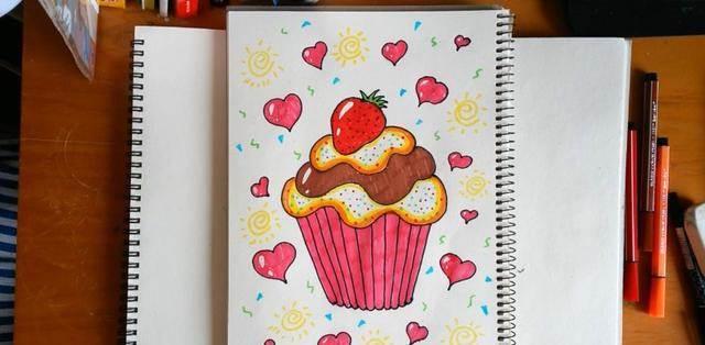 爱心简笔画食物 趣味简笔画