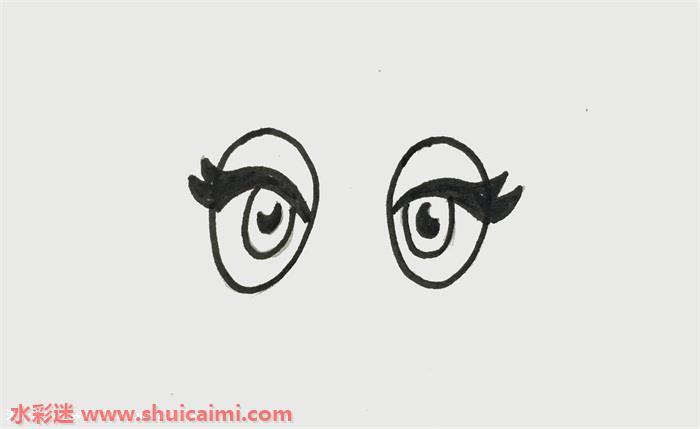 眼睛怎么画 眼睛简笔画图片带颜色