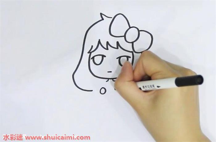 小女孩怎么画 小女孩简笔画图片大全带颜色