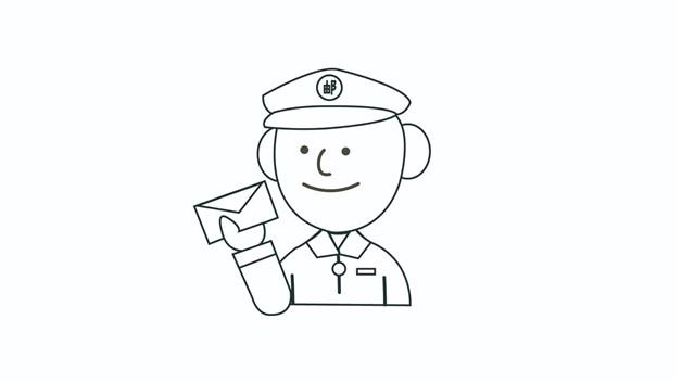 邮递员简笔画怎么画 邮递员简笔画好看