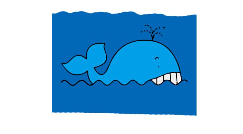 鲸鱼简笔画怎么画 鲸鱼简笔画图片大全