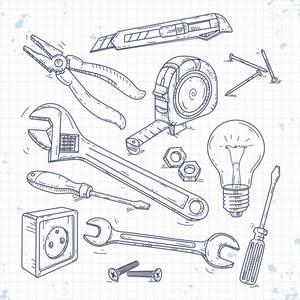 工具简笔画 劳动工具简笔画
