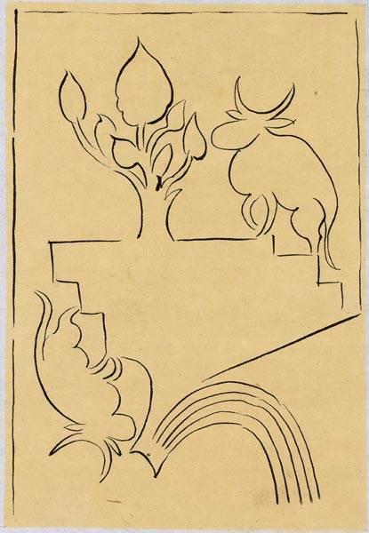 老牛简笔画 老牛简笔画彩色