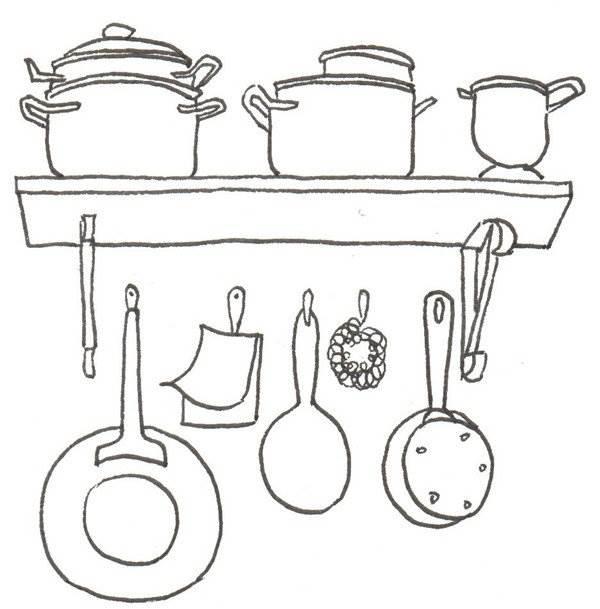 厨房简笔画图片大全 厨房简笔画图片大全彩色立体