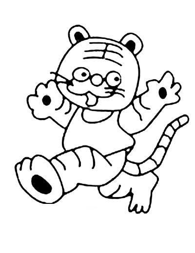 老虎简笔画图片大全可爱 老虎简笔画图片大全可爱简单