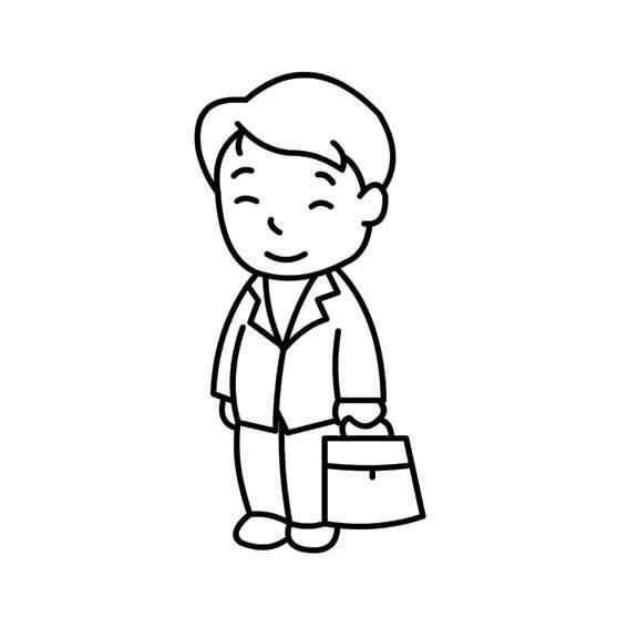 父亲简笔画 父亲简笔画图片大全