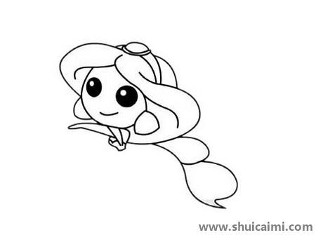 茉莉公主儿童简笔画