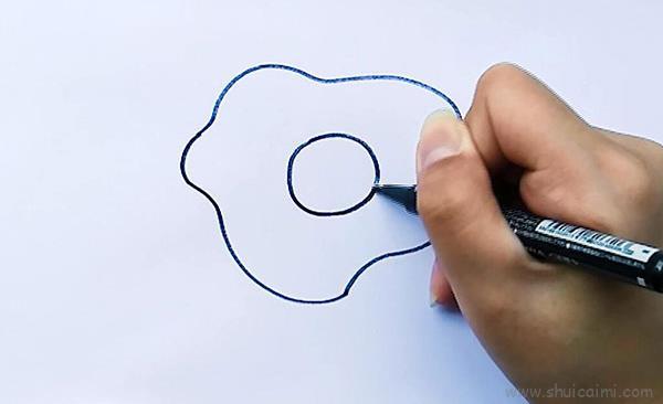 煎蛋儿童画怎么画 煎蛋简笔画画法