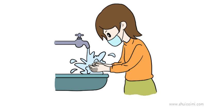 预防新型病毒儿童画怎么画 预防新型病毒简笔画步骤