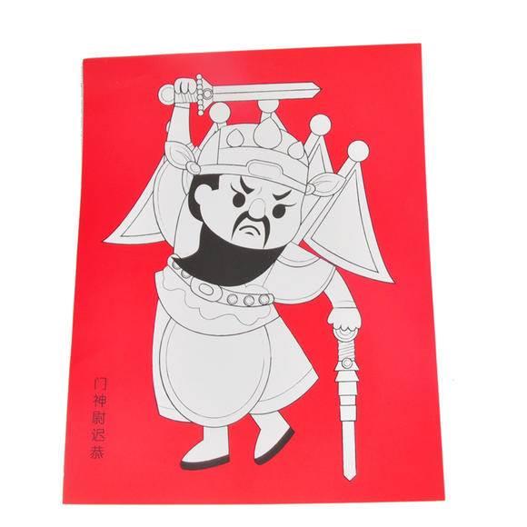 门神简笔画 门神简笔画极简幼儿园