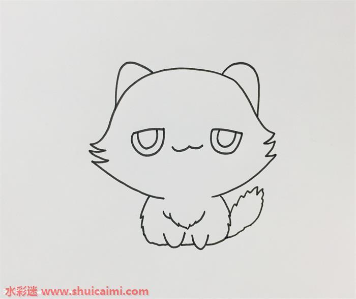 猫怎么画 猫简笔画简单彩色