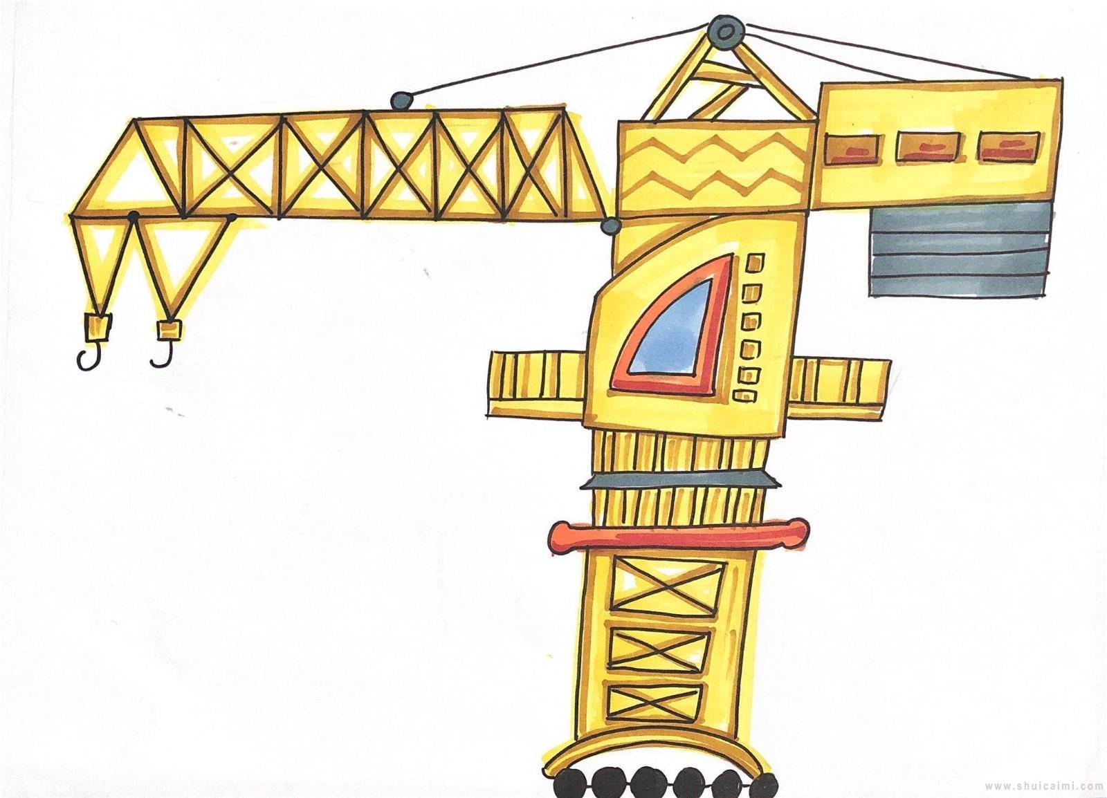 塔吊简笔画怎么画 塔吊简笔画顺序