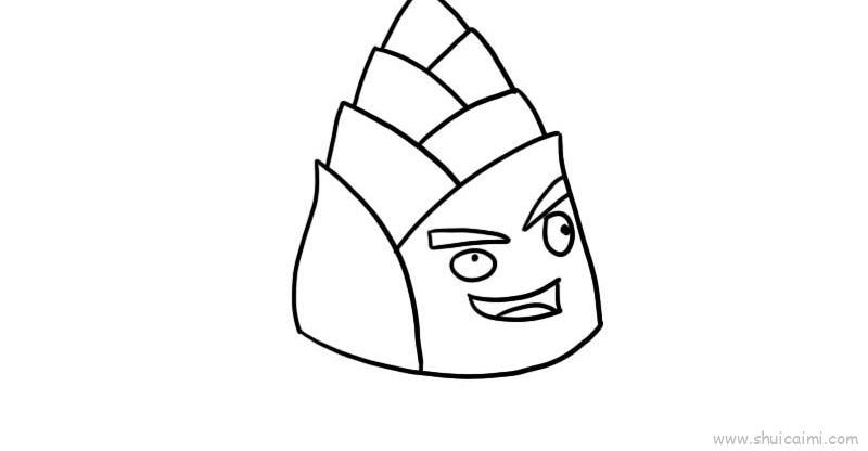 竹笋宝宝儿童画怎么画 竹笋宝宝简笔画图片大全