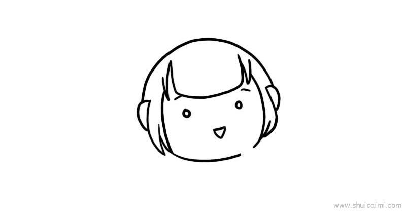 可爱小女孩头像儿童画怎么画 可爱小女孩头像简笔画好看
