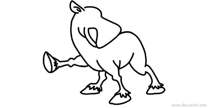 马儿童画怎么画 马简笔画图片