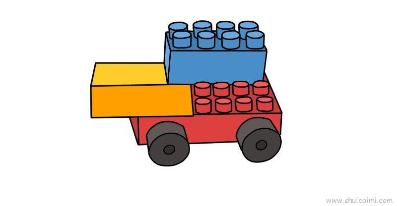 儿童积木儿童画怎么画 儿童积木简笔画好看