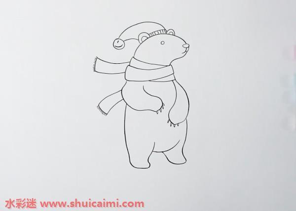 北极熊怎么画 北极熊简笔画漂亮卡通