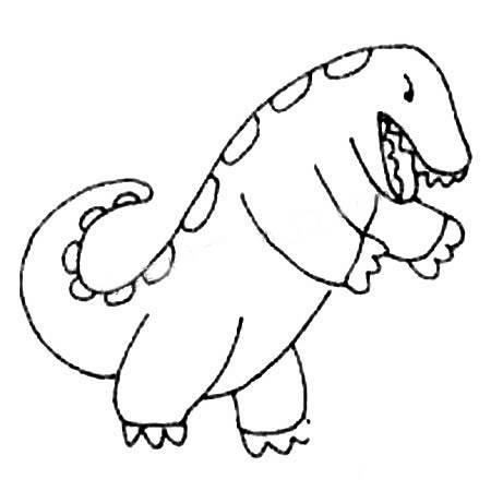 哥斯拉简笔画 哥斯拉简笔画图片大全