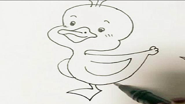 丑小鸭简笔画 丑小鸭简笔画故事图片