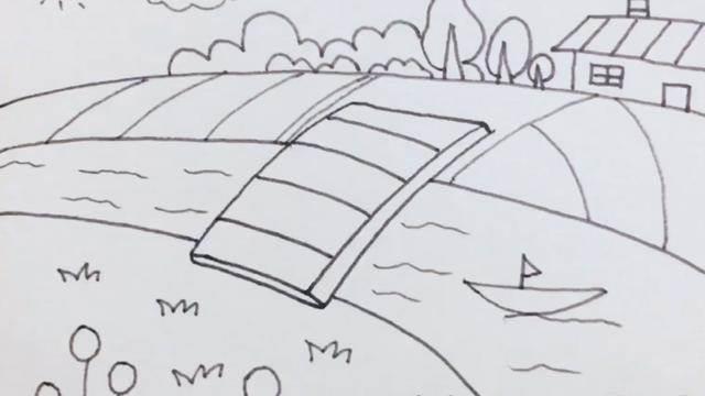 小桥简笔画 小桥简笔画简单又漂亮
