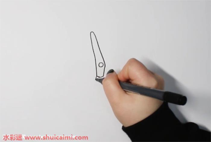 剪刀怎么画 剪刀简笔画简单好看带颜色