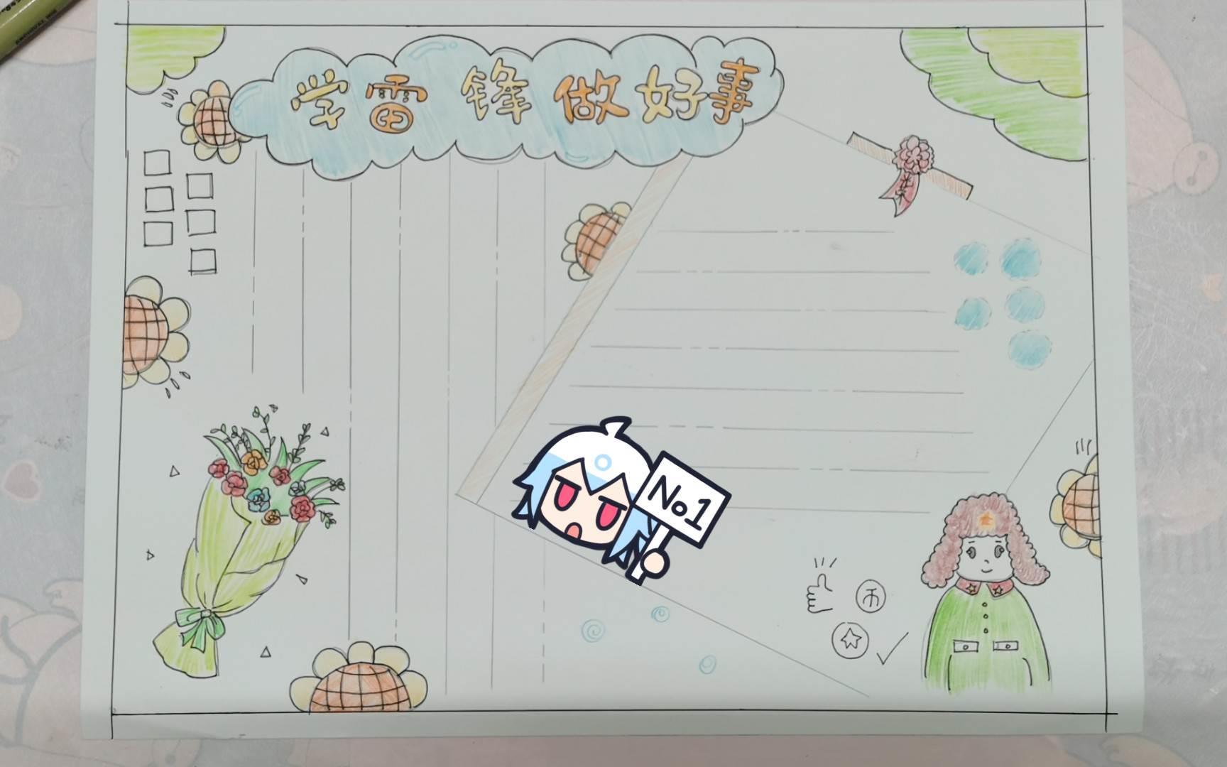 简笔画手抄报 新冠病毒简笔画手抄报