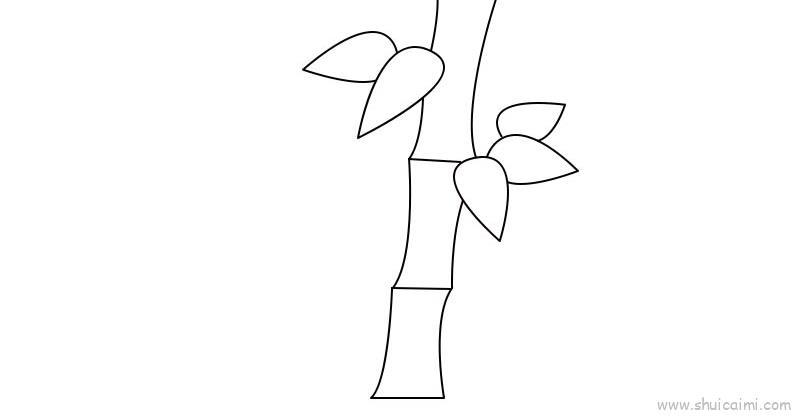 竹子儿童画怎么画 竹子简笔画简单