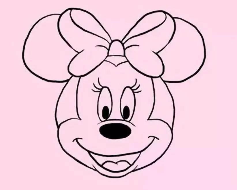 米妮简笔画 米妮简笔画图片