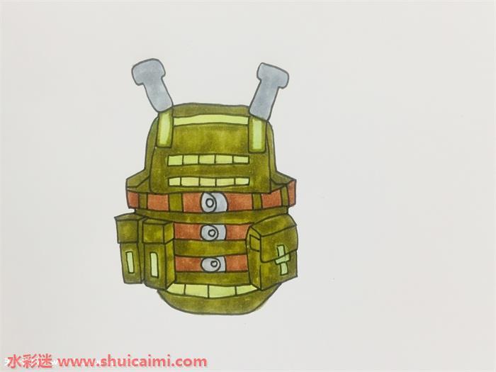 绝地求生三级甲怎么画 绝地求生三级甲简笔画画法