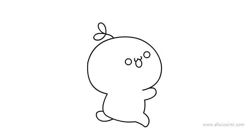 萌颜草团子儿童画怎么画 萌颜草团子简笔画图片大全