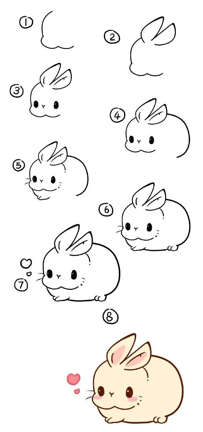 兔子笔刷素材简笔画 兔子笔刷素材简笔画大全