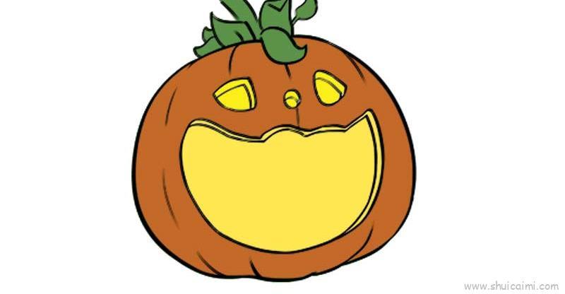 万圣节南瓜儿童画怎么画 万圣节南瓜简笔画画法