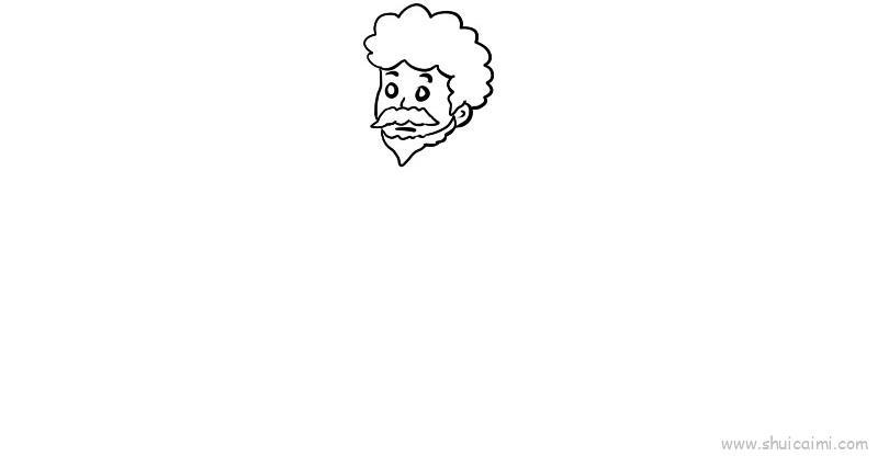 原始人卡通简笔画绘画教程