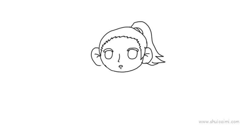 女孩儿童画怎么画 女孩简笔画顺序