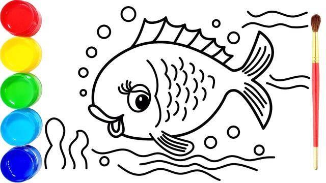 小金鱼简笔画 小金鱼简笔画彩色