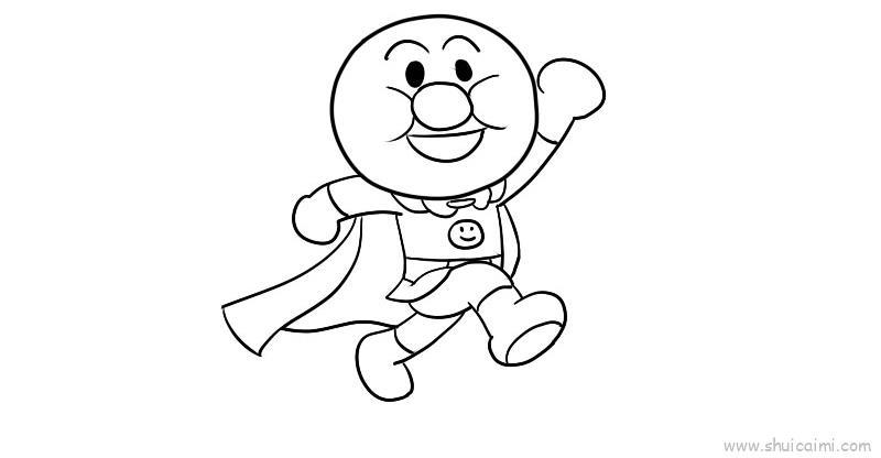 面包超人儿童画怎么画 面包超人简笔画图片大全